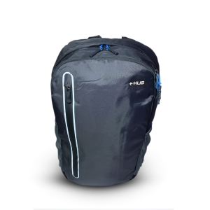 MOCHILA HUB - CINZA COM ZÃPER FRONTAL