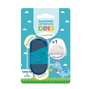 APONTADOR DINOSSAURO COM DEPÃSITO E BORRACHA