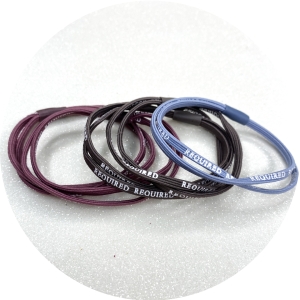 CONJUNTO DE ELÃSTICO  PARA CABELO COM 10 UNIDADES CORES DIVERSAS 