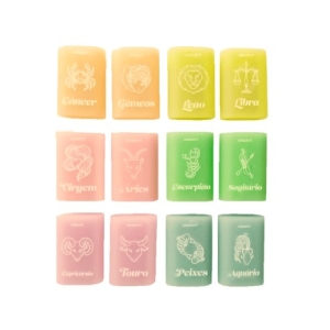 BORRACHA SIGNOS CORES SORTIDAS PASTEL TREND