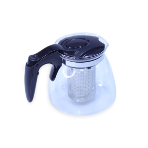 CHALEIRA BULE DE VIDRO COM INFUSOR DE CHÃ INOX 950ML