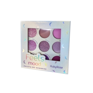 PALETA DE SOMBRAS FEELS MOOD - HB1081  RUBY ROSE