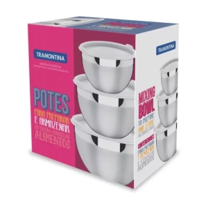 JOGO AÃO INOX 3 PECAS CUCINA 