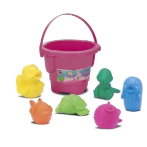 COLEÃÃO BALDINHOS - BICHINHOS BRINQ. VINIL E PLÃST.