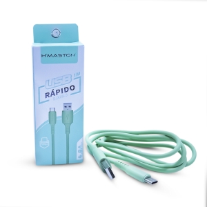 CABO USB IOS/ LIGHTNING COLORIDO 4.8A 1M H'MASTON - SJX09-3