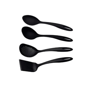 JOGO DE UTENSILIO 4PCS ABILIT PRETO SORTIDOS DE UTENSILIOS DE NYLON