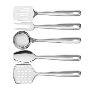 JOGO UTENSÃLIOS AÃO INOX 5 PEÃAS EXTRATA