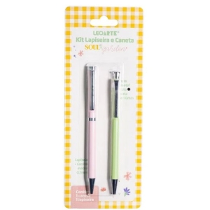 KIT SOUL GARDEN C/1 CANETA E 1 LAPISEIRA LEOARTE 				
