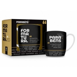 CANECA PORCELANA URBAN 360ML - COMEMORAÃÃO FORMATURA 
