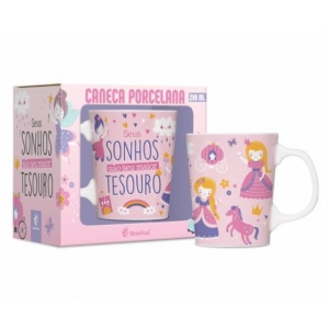 CANECA PORCELANA PREMIUM - SEUS SONHOS