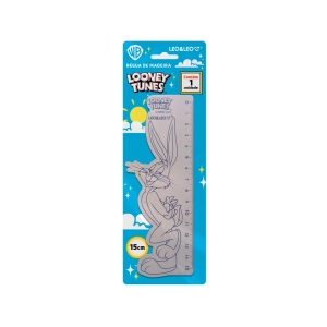 REGUA DE MADEIRA DECORADA LOONEY TUNES OPPBAG