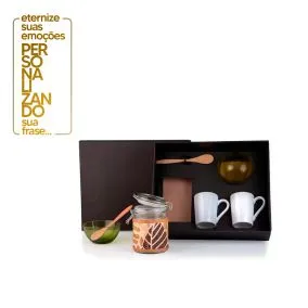 KIT MATINAL COM 2 CANECAS E ACESSÃRIOS - 5 PEÃAS