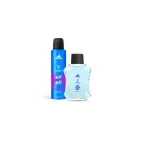 KIT ADIDAS PERFUME + DESODORANTE AER BEST OS THE BEST MASCULINO 2 UNIDADES 100ML + 150ML