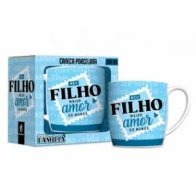 CANECA PORCELANA URBAN 300 ML FAMILIA - FILHO MAIOR AMOR