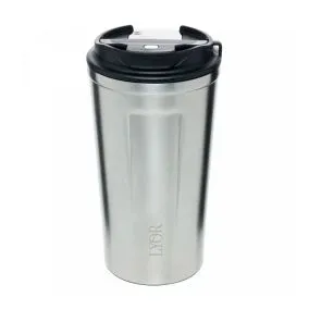 COPO TÃRMICO DE AÃO INOX PAREDE DUPLA C/TAMPA E TERMOMETRO MOTION 500ML