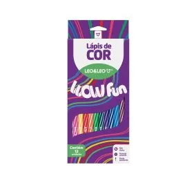 LÃPIS DE COR  WOW 12 CORES REDONDO