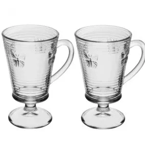  CJ 4 TaÃ§as de Cappuccino Lines Butterfly 240ml Vidro - Wolff