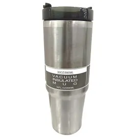 copo com canudo isotermico 850ml  inox