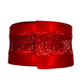 FITA ARAMADA VERMELHO COM RENDA 6,3CM X 9,14M