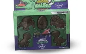 kit dino com brinquedo 125g