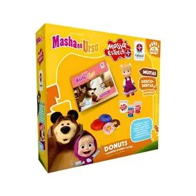 LIVRO MASHA E O URSO COM DONUTS E MASSA ESTRELA