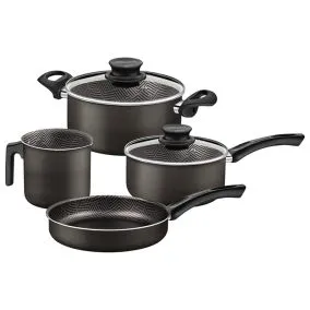 JOGO DE PANELAS 4 PEÃAS PARIS CHUMBO - SORTIDOS DE ALUMÃNIO COM REVESTIMENTO ANTIADERENTE 