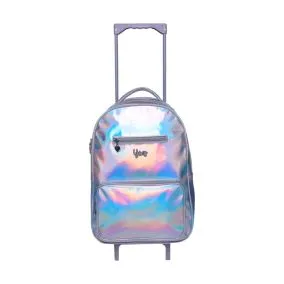 MOCHILA JUVENIL HOLOGRÃFICA C/RODINHA 17,5 SORTIDA YINS