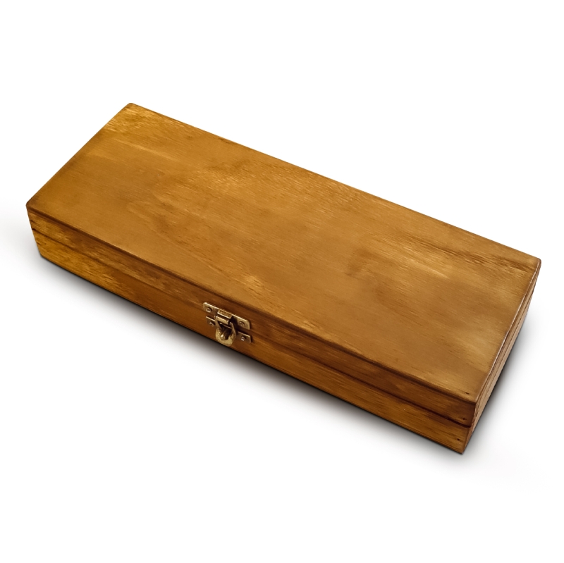 CAIXA DE MADEIRA PARA FACA E CHAIRA 37CM