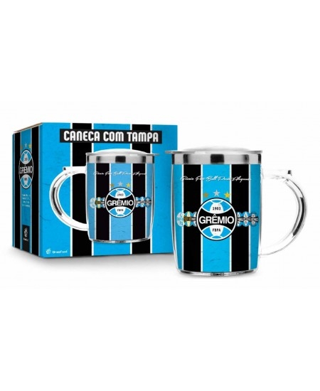 CANECA PLÁSTICA INOX GRÊMIO