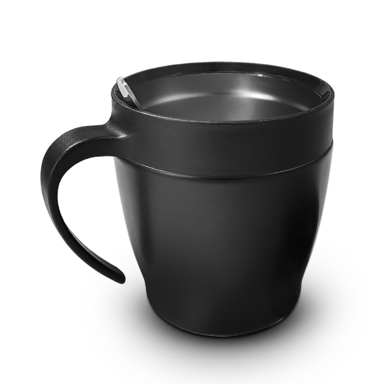 Caneca Térmica Café Inox 330ml Personalizável-preta