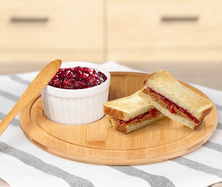 CONJUNTO PARA PETISCOS EM BAMBU - 3 PEÇAS