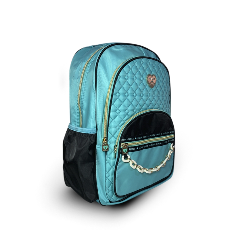 MOCHILA KIKA FEMININA - DETALHE CORRENTES