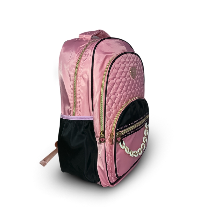 MOCHILA KIKA FEMININA - DETALHE CORRENTES