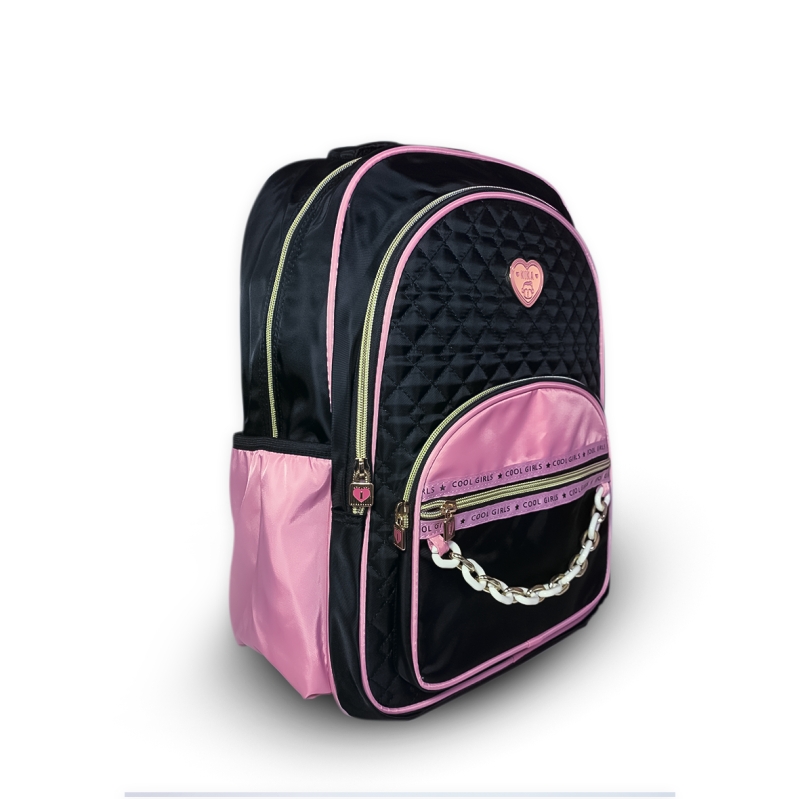 MOCHILA KIKA FEMININA - DETALHE CORRENTES