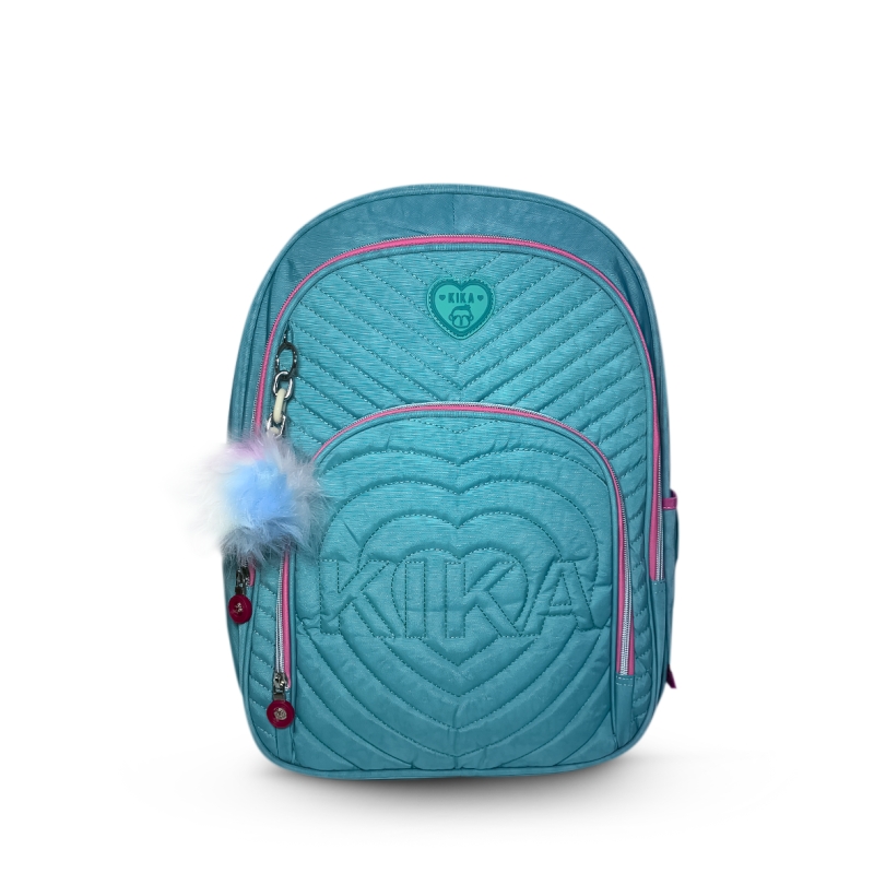 MOCHILA KIKA COM CHAVEIRO POMPOM