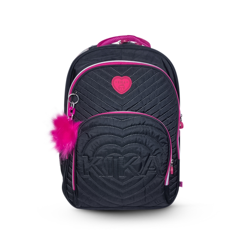MOCHILA KIKA COM CHAVEIRO POMPOM