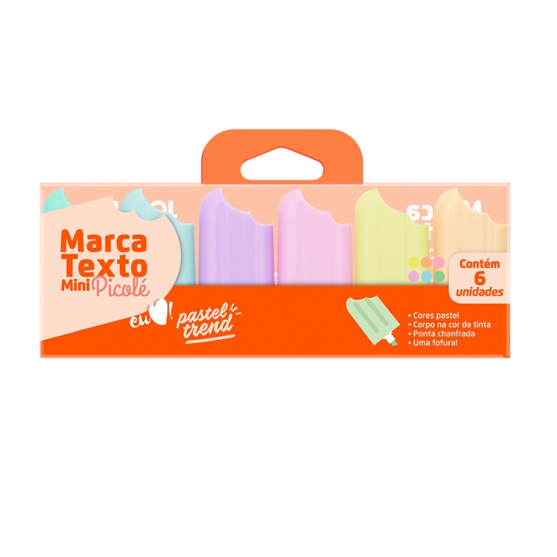 MARCA TEXTO PICOLÉ 6 CANDY COLORS TREND