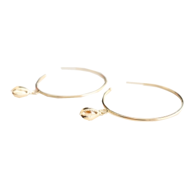 BRINCO DE ARGOLA BANHADO A OURO COM PINGENTE 