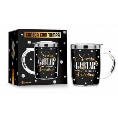  CANECA PLÁSTICA INOX SW - NASCIDA PARA GASTAR