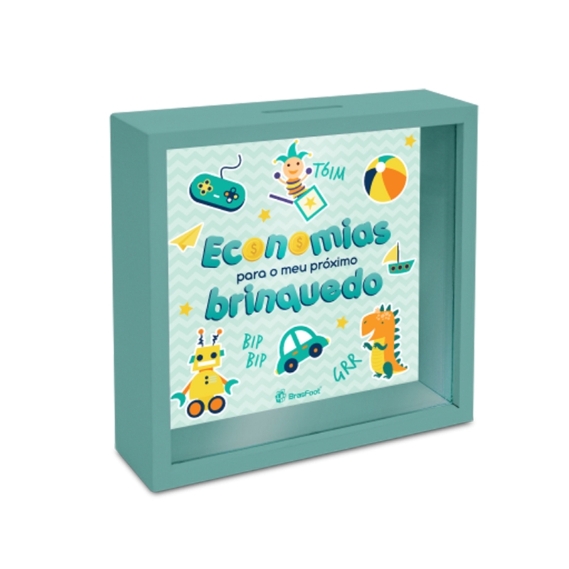QUADRO COFRE - KIDS - ECONOMIA PARA MEU BRINQUEDO VERDE
