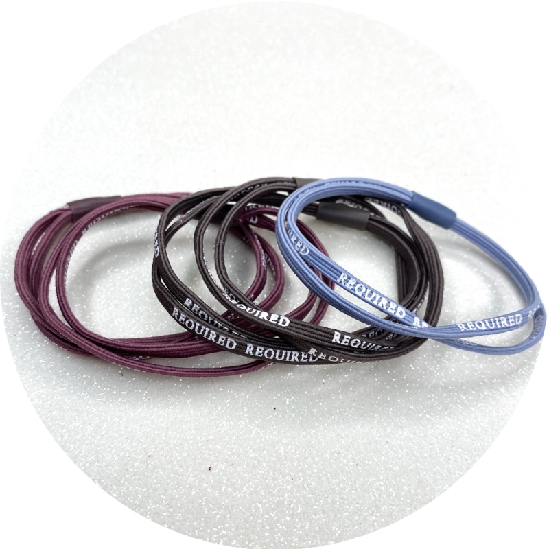 CONJUNTO DE ELÁSTICO  PARA CABELO COM 10 UNIDADES CORES DIVERSAS 