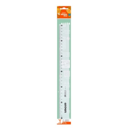 RÉGUA PLÁSTICA 30 CM