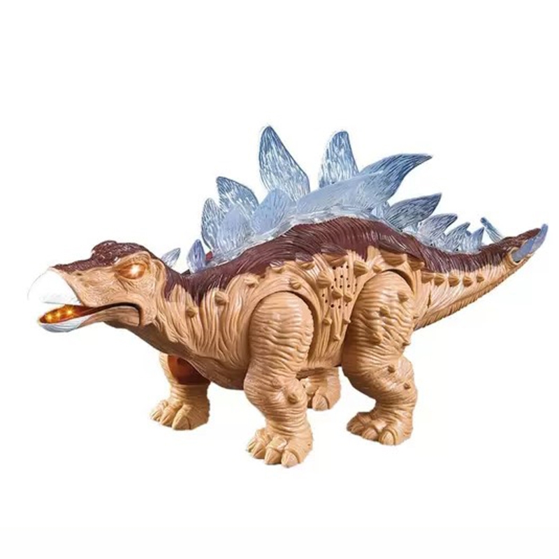 BONECO DINOSSAURO ESTEGOSSAURO COM LUZ E SOM