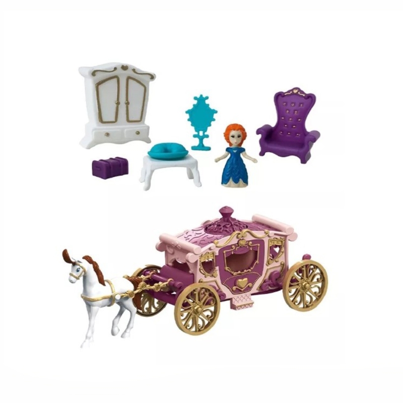 CARRUAGEM SONHO DE PRINCESA COM ACESSÓRIOS DM TOYS