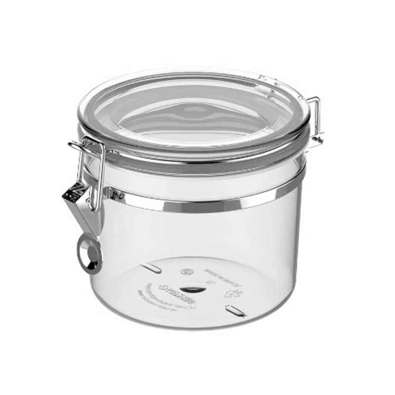  POTE HERMETICO NAPOLI C/PRESILHA 1L TRANSPARENTE 