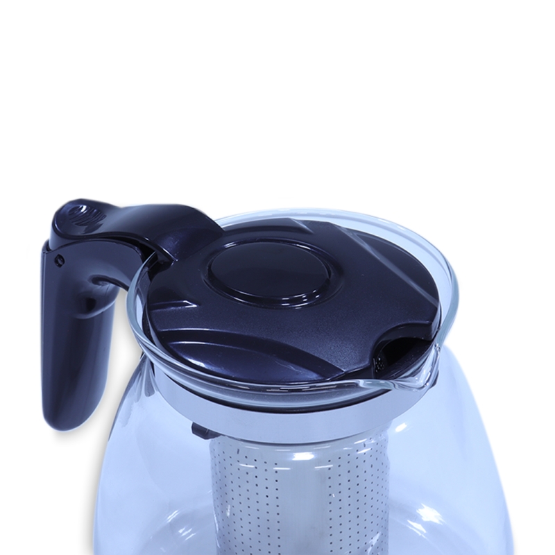 CHALEIRA BULE DE VIDRO COM INFUSOR DE CHÁ INOX 950ML