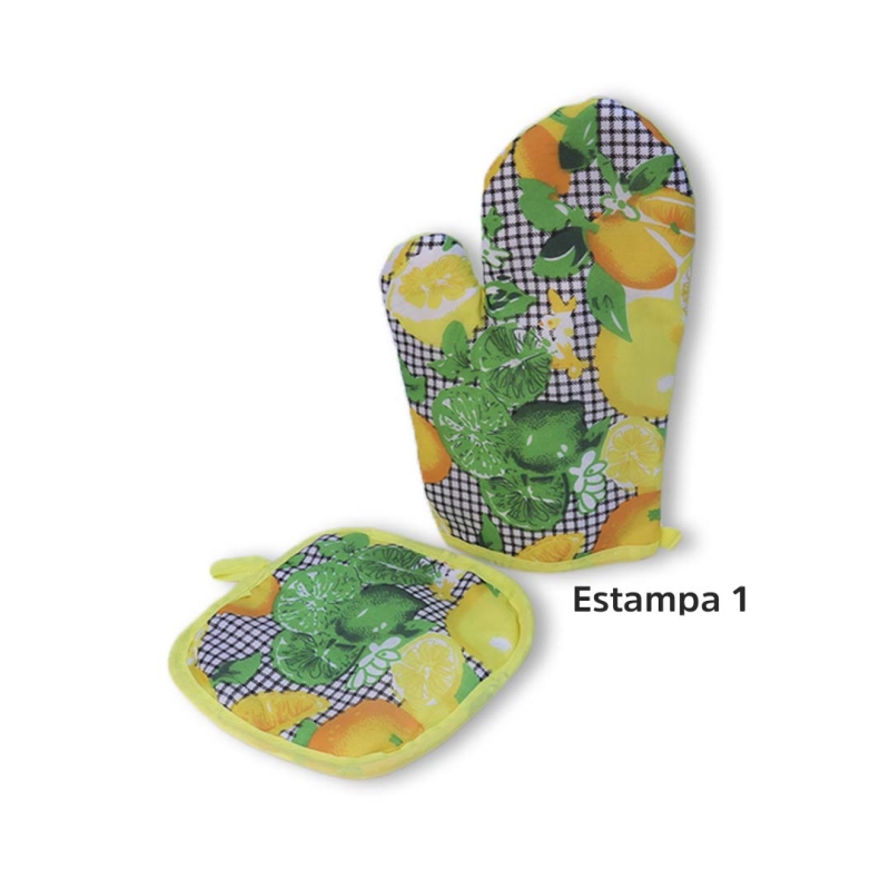 KIT LUVA TÉRMICA COM PEGADOR