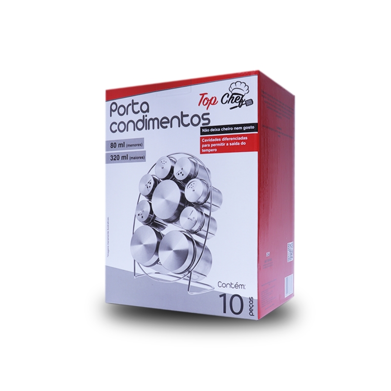 PORTA CONDIMENTOS C/ SUP DE METAL 10 PCS