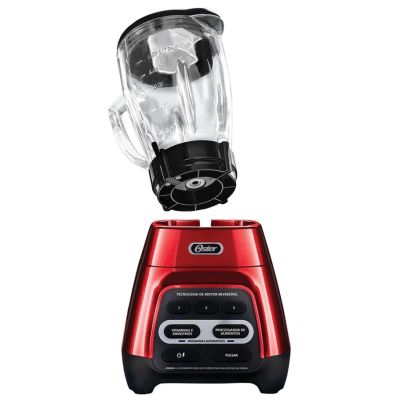  LIQUIDIFICADOR OSTER NEW REVERSIVEL VERMELHO