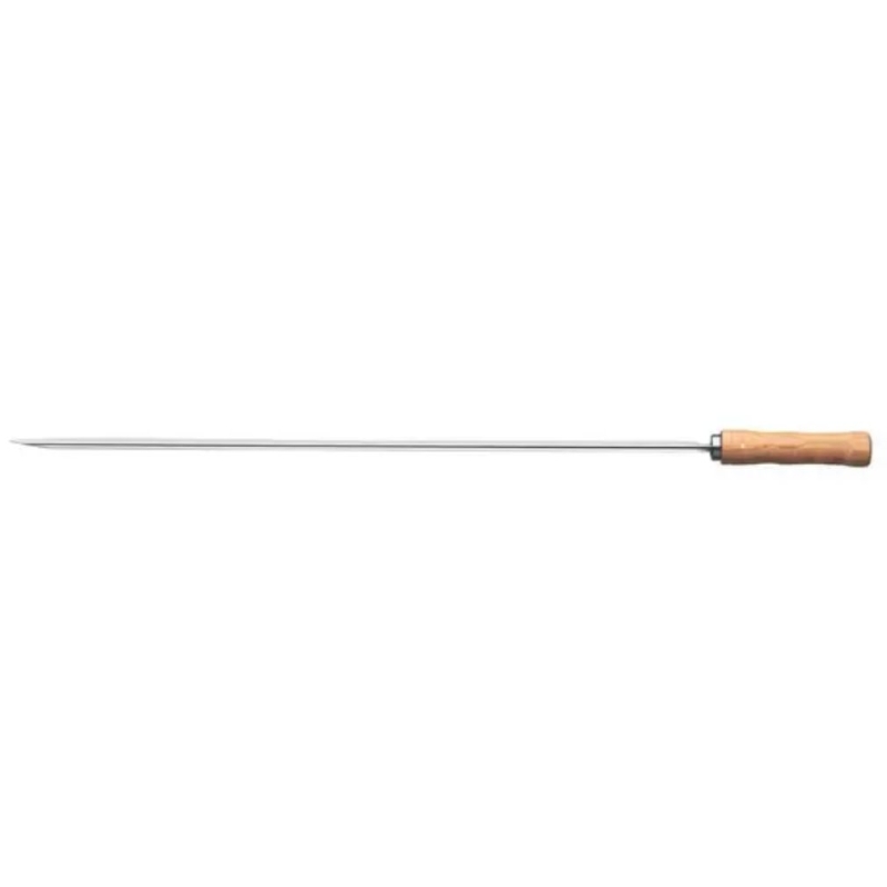 ESPETO PARA CHURRASCO 75 CM - LÂMINA DE AÇO INOX E CABO DE MADEIRA
